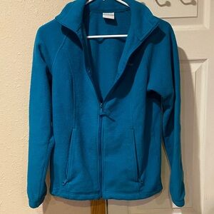 Columbia Turquoise Fleece Outerwear